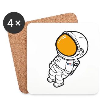 Cosmic Adventurer - Untersetzer (4er-Set) - Weiß - Vorne