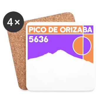 Pico de Orizaba Citlaltépetl Climb Mexico - Coasters (set of 4) - white - Front