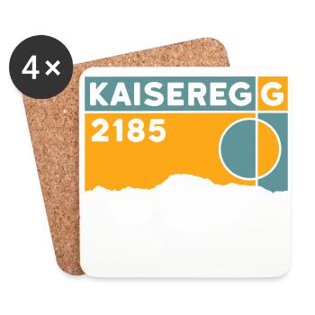 Kaiseregg Randonnée en montagne Randonnée Fribourg Souvenirs - Dessous de verre (lot de 4) - blanc - Devant