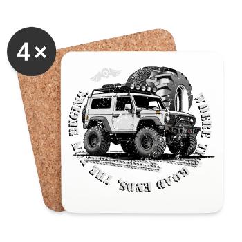 Off-Road Driver - Coasters (set of 4) - white - Front