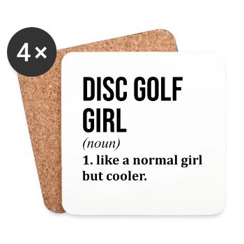 Disc Golf - Coasters (set of 4) - white - Front