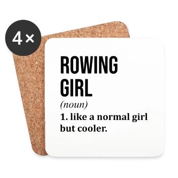Rowing - Coasters (set of 4) - white - Front
