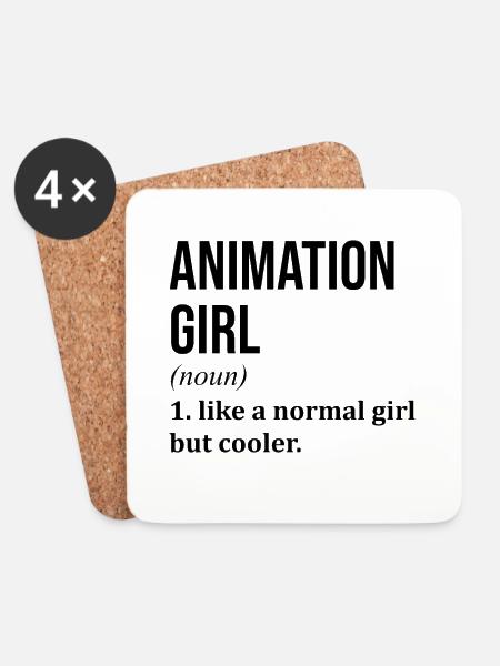Animation Animation Animation - Untersetzer (4er-Set) - Weiß