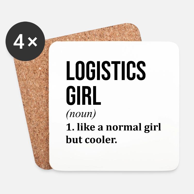 Logistics - Coasters (set of 4) - white