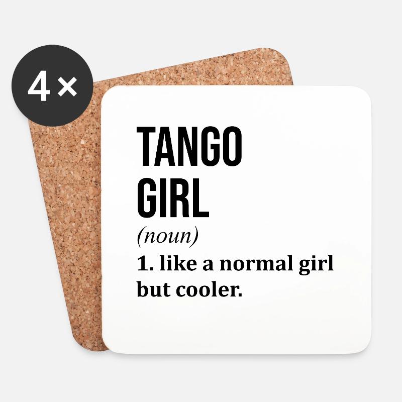 Tango - Untersetzer (4er-Set) - Weiß