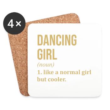 Dancing - Coasters (set of 4) - white - Front