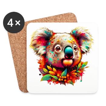 Koala - Untersetzer (4er-Set) - Weiß - Vorne