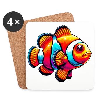 Clownfish - Coasters (set of 4) - white - Front