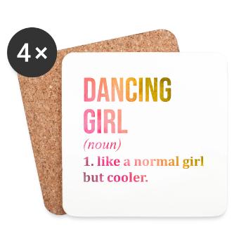 Dancer - Coasters (set of 4) - white - Front