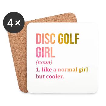 Disc Golf - Coasters (set of 4) - white - Front