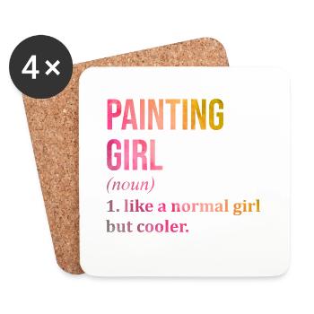 Painting - Coasters (set of 4) - white - Front
