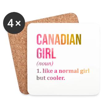 Canada - Coasters (set of 4) - white - Front