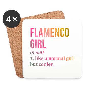 Flamenco - Coasters (set of 4) - white - Front