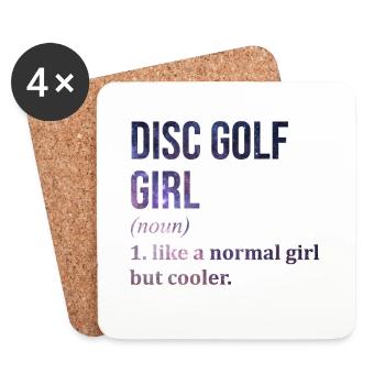 Disc Golf - Coasters (set of 4) - white - Front