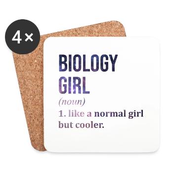 Biology - Coasters (set of 4) - white - Front