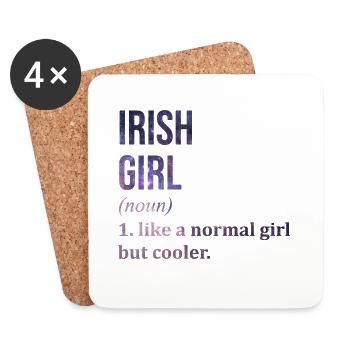 Irlande Irlande Irlande - Dessous de verre (lot de 4) - blanc - Devant