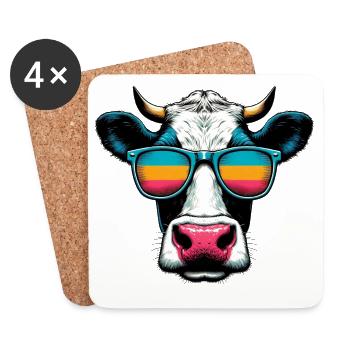Cow - Coasters (set of 4) - white - Front