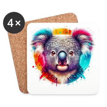 Koala - Untersetzer (4er-Set) - Weiß - Vorne