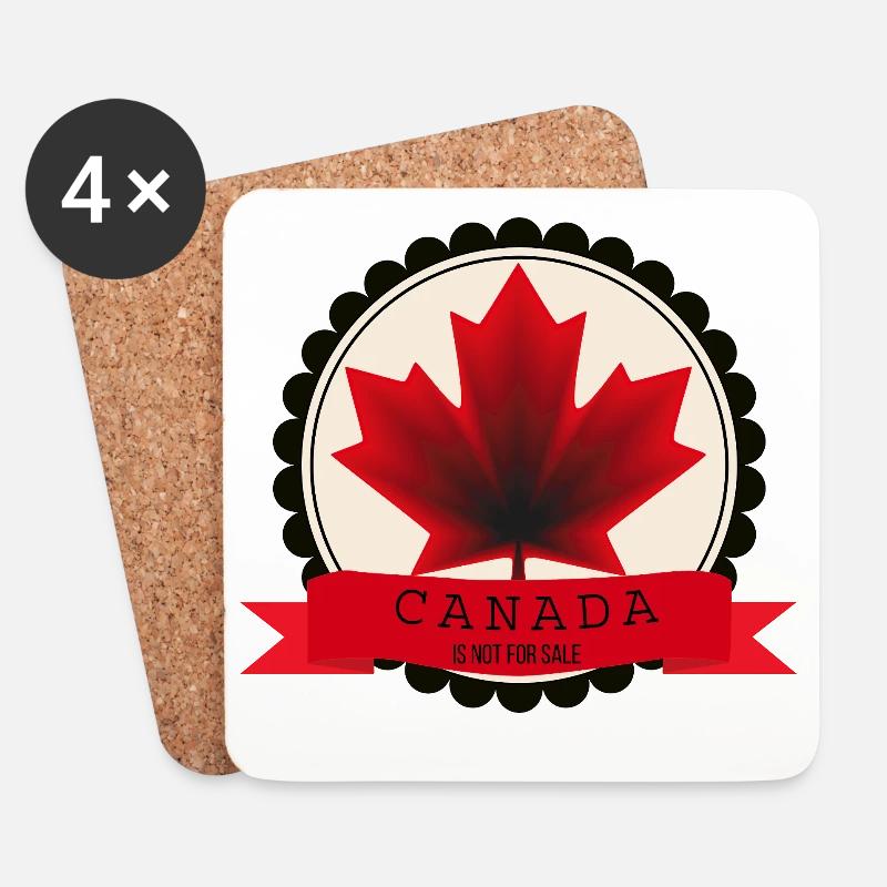 Canada Not For Sale Maple Badge - Untersetzer (4er-Set) - Weiß