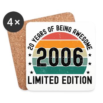 20 ans d’être génial 2006 Édition limitée - Dessous de verre (lot de 4) - blanc - Devant