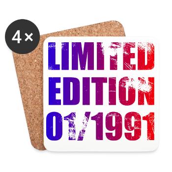 35e anniversaire Édition Limitée 01/1991 - Dessous de verre (lot de 4) - blanc - Devant