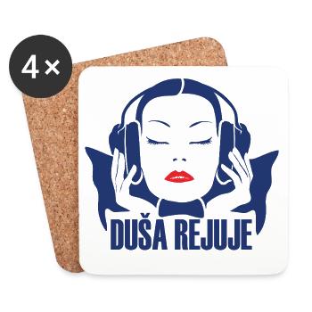DUŠA REJUJE - Coasters (set of 4) - white - Front