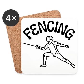 Fencing - Coasters (set of 4) - white - Front