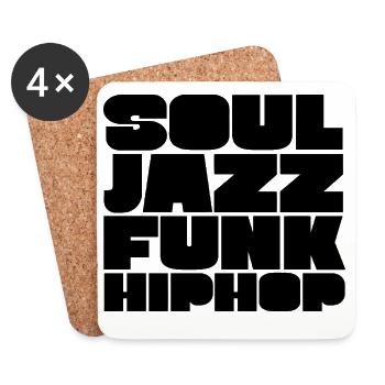 Soul Jazz Funk HipHop - Coasters (set of 4) - white - Front