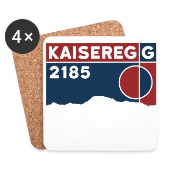 Kaiseregg Randonnée Randonnée Freiburg Souvenir - Dessous de verre (lot de 4) - blanc - Devant