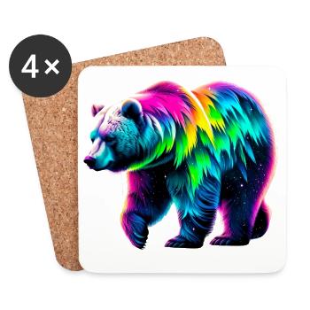 Bear - Coasters (set of 4) - white - Front