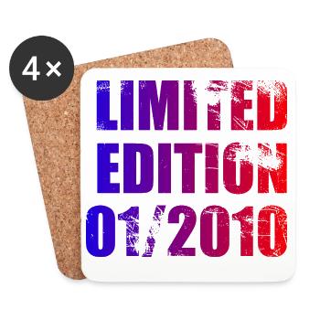 16e anniversaire Édition limitée 01/2010 - Dessous de verre (lot de 4) - blanc - Devant