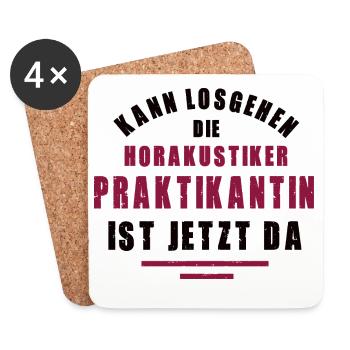 Intern Hearing Aid Acoustician Internship Hearing Aid Acoustician - Coasters (set of 4) - white - Front