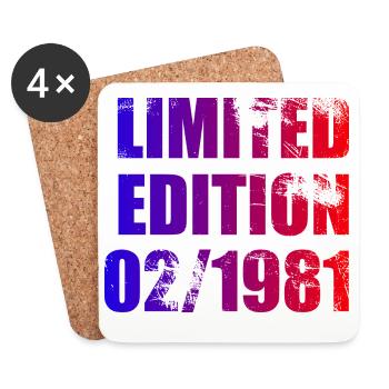 45e anniversaire Édition limitée 02/1981 - Dessous de verre (lot de 4) - blanc - Devant