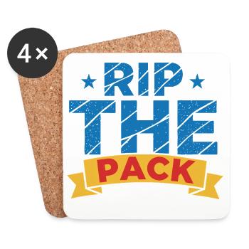 Rip The Pack Sammelkarten-Sammler-Boosterpaket - Untersetzer (4er-Set) - Weiß - Vorne