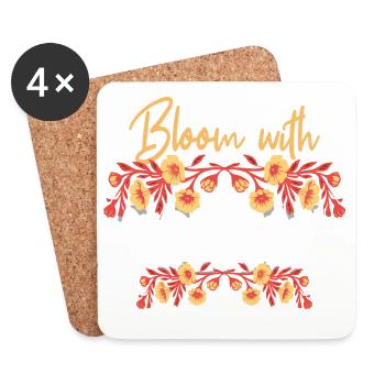 Bloom With Ostara Happy Easter Ostara - Coasters (set of 4) - white - Front