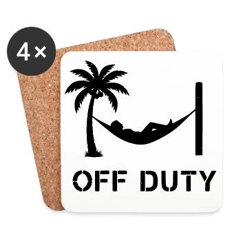 Hängematte Off Duty Feierabend - Untersetzer (4er-Set) - Weiß - Vorne
