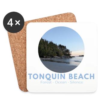 Tonquin Beach Forest Ocean - Coasters (set of 4) - white - Front