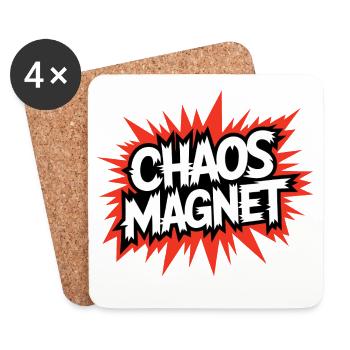 Chaos Magnet - Untersetzer (4er-Set) - Weiß - Vorne