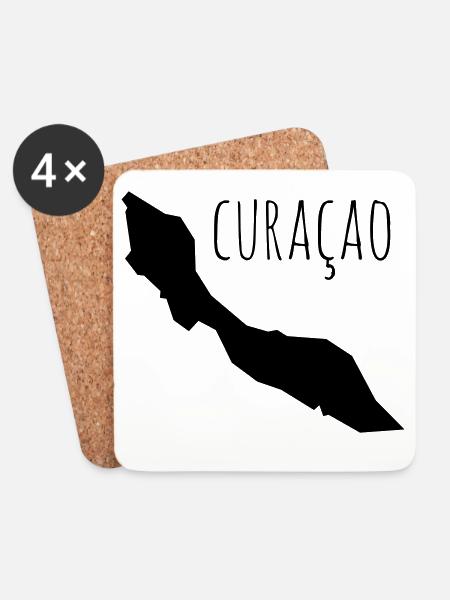 Curacao - Untersetzer (4er-Set) - Weiß