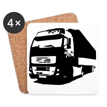 truck - Untersetzer (4er-Set) - Weiß - Vorne