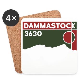 Dammastock - Dessous de verre (lot de 4) - blanc - Devant