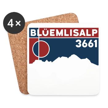 Blüemlisalphorn Blüemlisalp Skitour Bergtour Tour - Untersetzer (4er-Set) - Weiß - Vorne