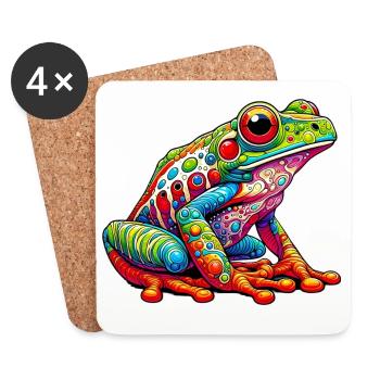 Frog - Coasters (set of 4) - white - Front