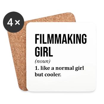 Filmmaker Filmmaker Filmmaker - Untersetzer (4er-Set) - Weiß - Vorne