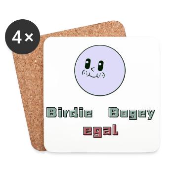 Birdie, Bogey, egal - Untersetzer (4er-Set) - Weiß - Vorne