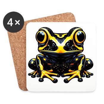 Frog - Coasters (set of 4) - white - Front