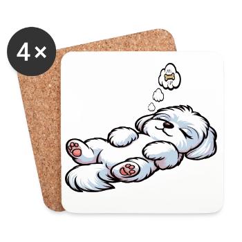 Malteser Maltese Owner Maltese Lovers - Coasters (set of 4) - white - Front