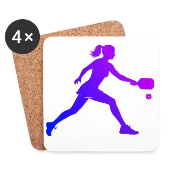 Pickleball Community Idea for Pickleball Game Fans - Coasters (set of 4) - white - Front