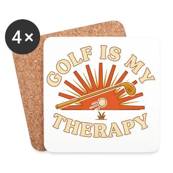 Golf Is My Escape - Coasters (set of 4) - white - Front