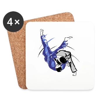 Judo - Coasters (set of 4) - white - Front
